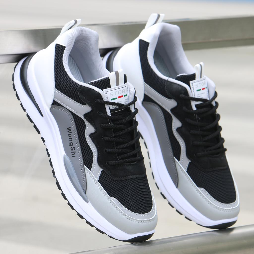 Summer All-match Men's Running Sneakers Breathable Non-slip Damping Casual Sports Shoes Outdoor Soft Vulcanized Shoes Zapatillas