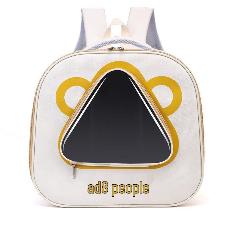 Foldable Universal Cat Carrier Backpack: Breathable, Car-Mounted, Double-Shoulder, All-Season, Large, Portable, for Outdoor Use