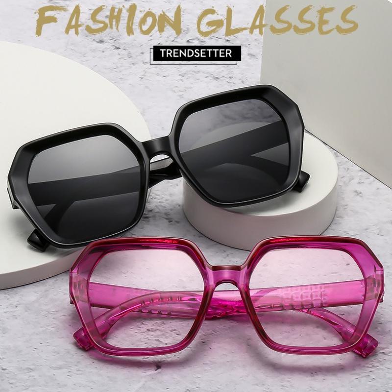 Women's Sunglasses UV400Fashionable Protection for Women Girls Driving Sunshade Goggles Gray Gradient Mirror Lens