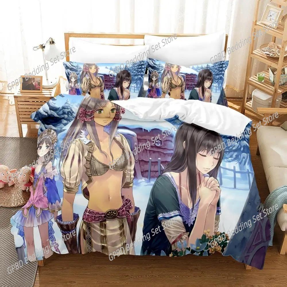 Atelier Totori The Adventurer of Arland 3D Bedding Set Duvet Cover Pillowcases Single Twin Full Queen King Size Home Decor Gift