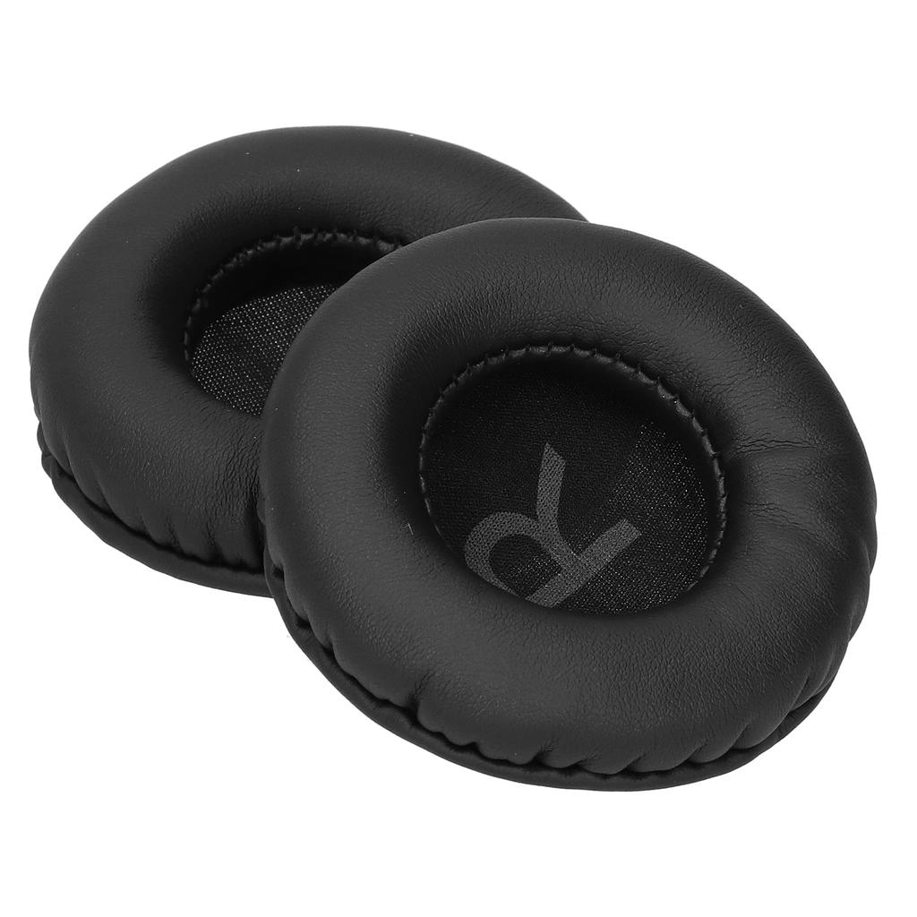 FYZ‑203 70MM Universal Ear Cushions Replacement Headset Ear Pads Cover L R LetteringBlack
