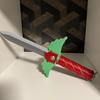 1/2Pcs Plastic Pocket Cutter with Secret Compartment Heavy Duty Korean Traditional Game Movie Character Role-play Mini Cutter Props