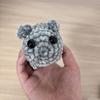 Sad Hamster Meme Plush Toy Crochet Plush Sad Hamster Meme Key Rings Kawaii Sad Hamster Keychain Gift for Women Men