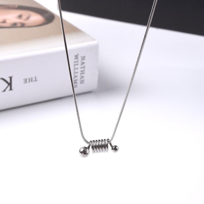 

Women s Minimalist Titanium Steel Knot Pendant Necklace