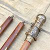 Engraved Brass Walking Stick With Telescope Direction Compass On Top Spyglass Cane, 1920 Dollond London Victorian Canes, Handmade Gift