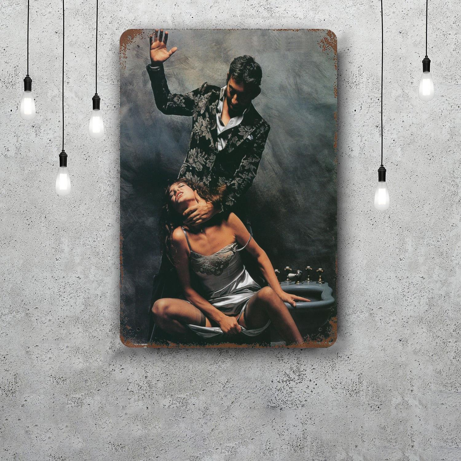 

Serge Gainsbourg Funny Bar Metal Sign Retro Plaque Vintage Sign Alcohol Drinker Pub Club Man Cave Kitchen Wall Decoration 20x30cm（7.8x11.8inch）