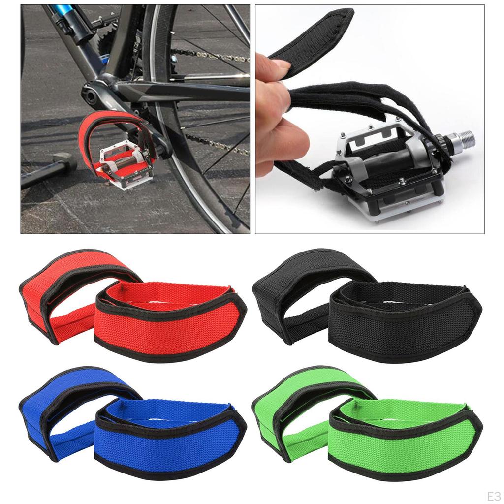 Pedal Strap Toe Clips Straps for Indoor Bicycle Cycling Adults Kids