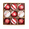 9pcs Christmas Ball Ornaments For Christmas Decorations Xmas Tree Ornaments With Hanging Loop Holiday Party Decor