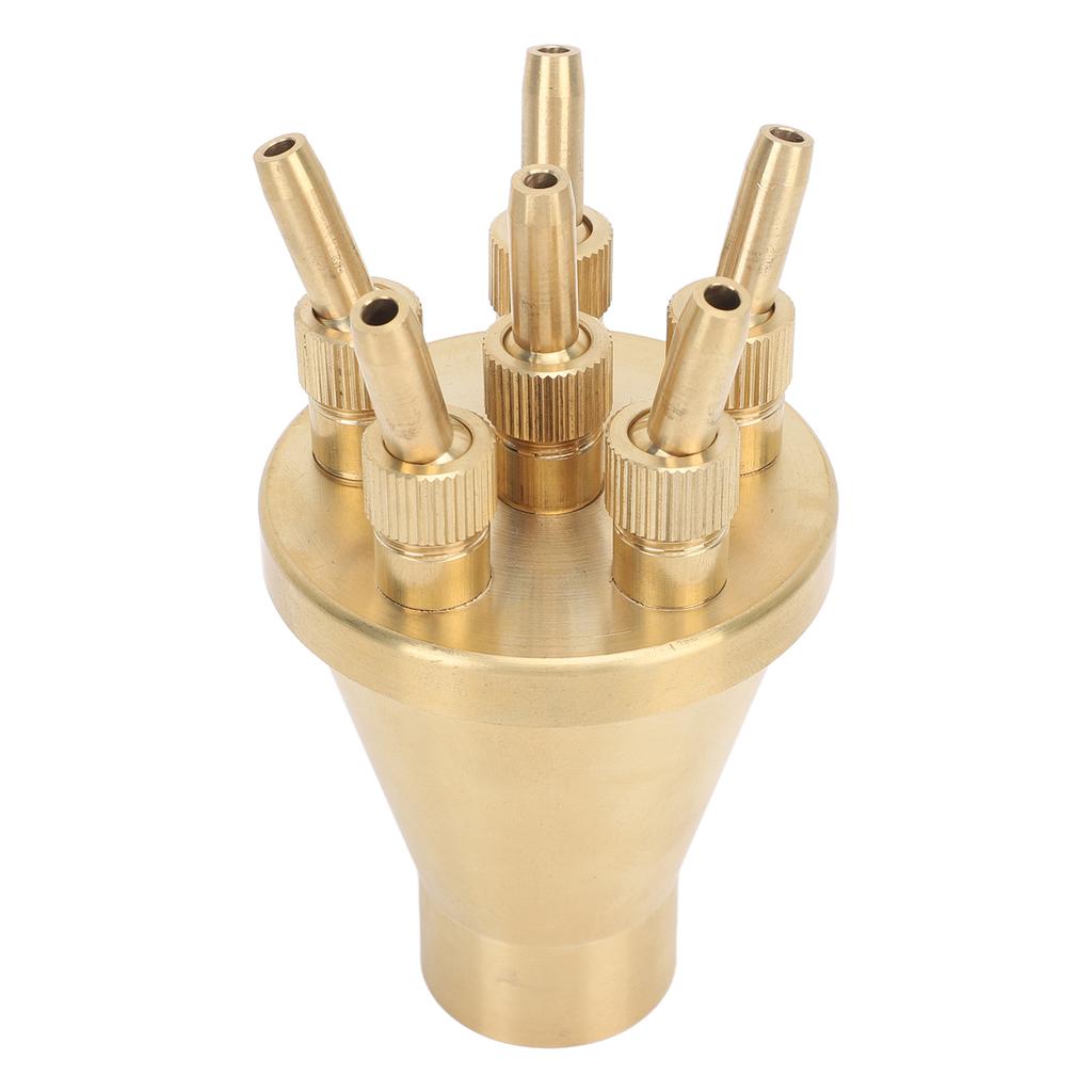 Copper Water Fountain Nozzle Direct Spraying Universal Adjust Pool Sprinkler Head for Garden G1