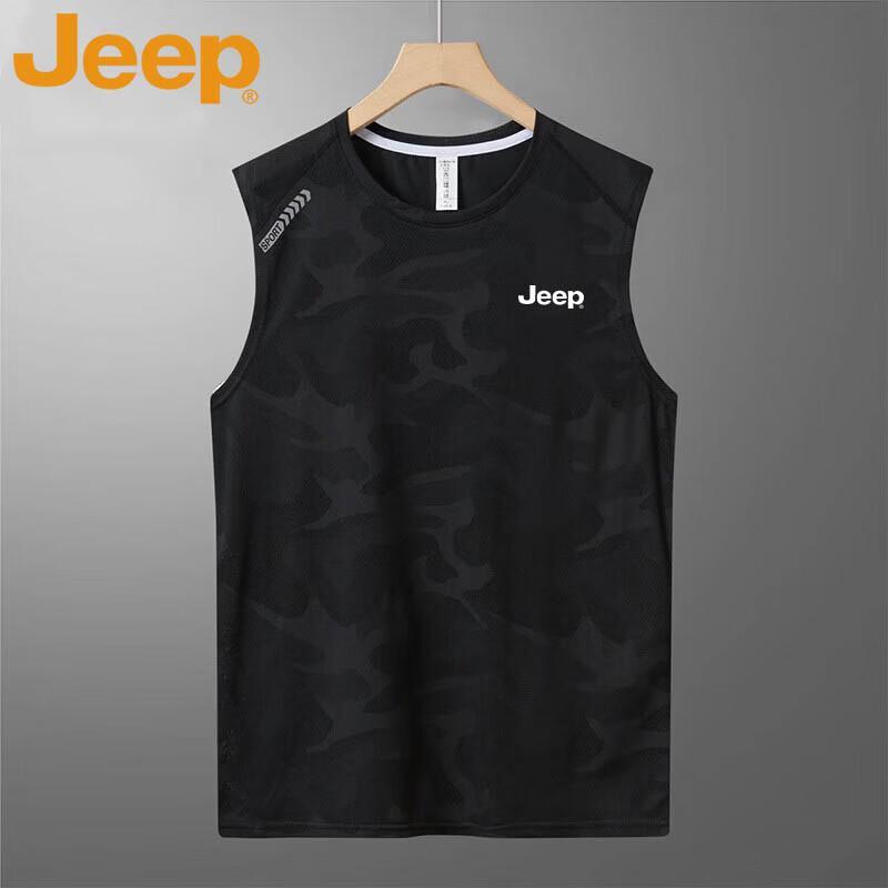 

JEEP Men s Ice Silk Breathable Sports Tank Top XL