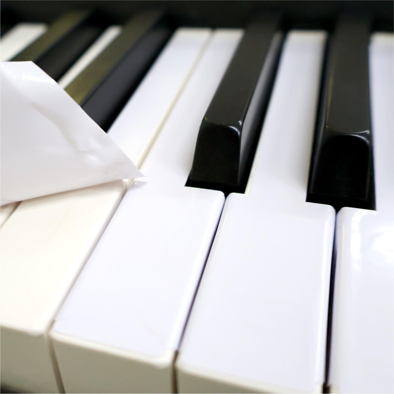 

White Piano Key Protective Film and Sticker Set