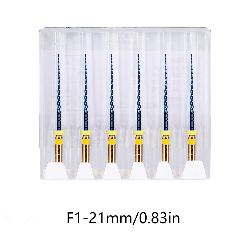 6Pcs Dental Heat Activated Root Canal Files Sx-F3 25Mm Bendable Dentist Tools For Root Canal Treatment