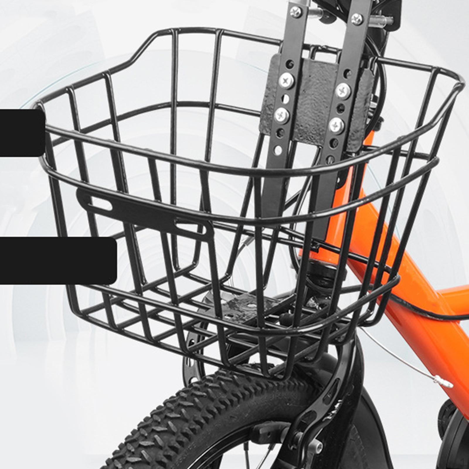 Детская корзина для велосипеда, Железная проволочная корзина на руль, Простая передняя 23cmx18.5cmx14cm