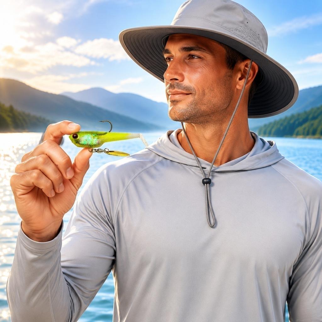 Soft PVC Fishing Lure Set with Lead Fish Tail Hook and Noise Plate Spinning Blade for Freshwater and Saltwater Fishing Tackle Accessories