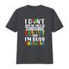 I Dont Speak Much Autistic Toddler Boy Girl Autism Awareness T Shirt Vintage Washed Streetwear Stylish Unisex Designer Clothes