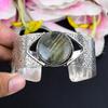 Labradorite Gemstone Handmade 925 Sterling Silver Cuff Bangle Adjustable KG-1863