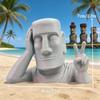 3pcs Artistic Moai Fun Sculptures Is Perfect for Home Bookshelves and Tabletops Unique Personalized Gift for Statue Enthusiasts