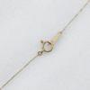 Double Circle Necklace K18 Yellow Gold/diamond 1.6g Women Used