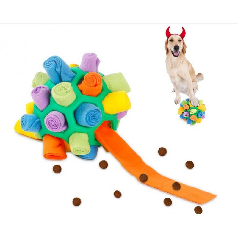 Interactive Dog Snuffle Ball Toy TPR Hollow Treat Dispensing Puzzle Mental Stimulation Anti-Destructive Behavior