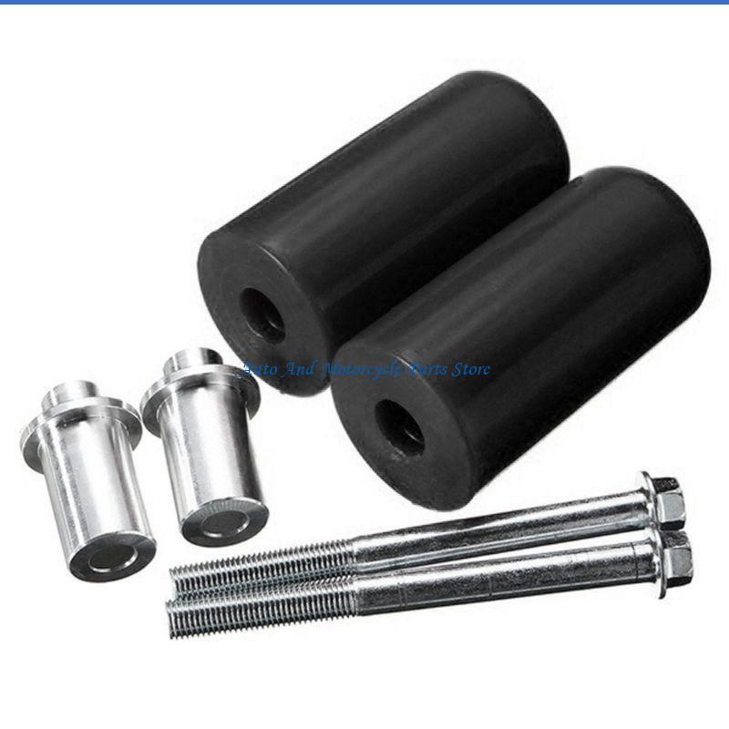P9FD Metal Motorcycle High Frame Slider Anti Crash Engine Falling Protector чёрный