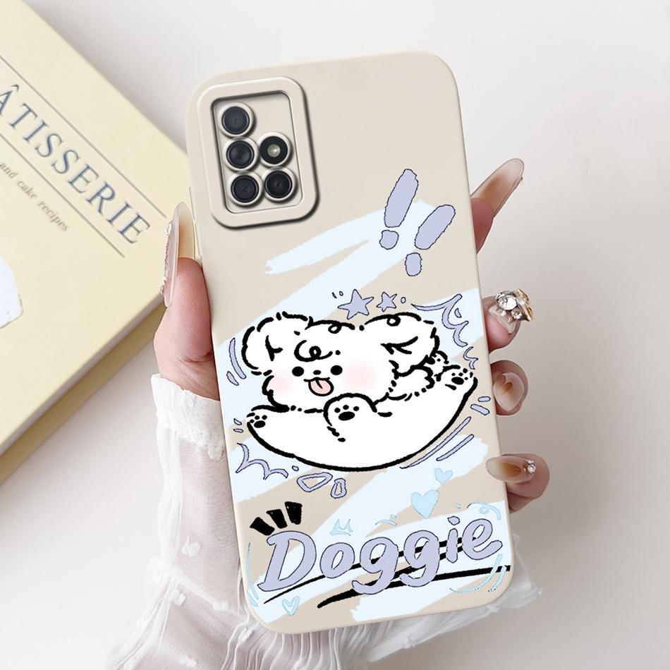 For Samsung Galaxy A71 Cute Panda Cat Cartoon Phone Case For Samsung A71 4G SM-A715F Soft Silicone Shockproof Cases