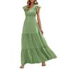 Women Maxi Dress Long Floral Print Ladies Summer V Neck Casual Holiday Sundress
