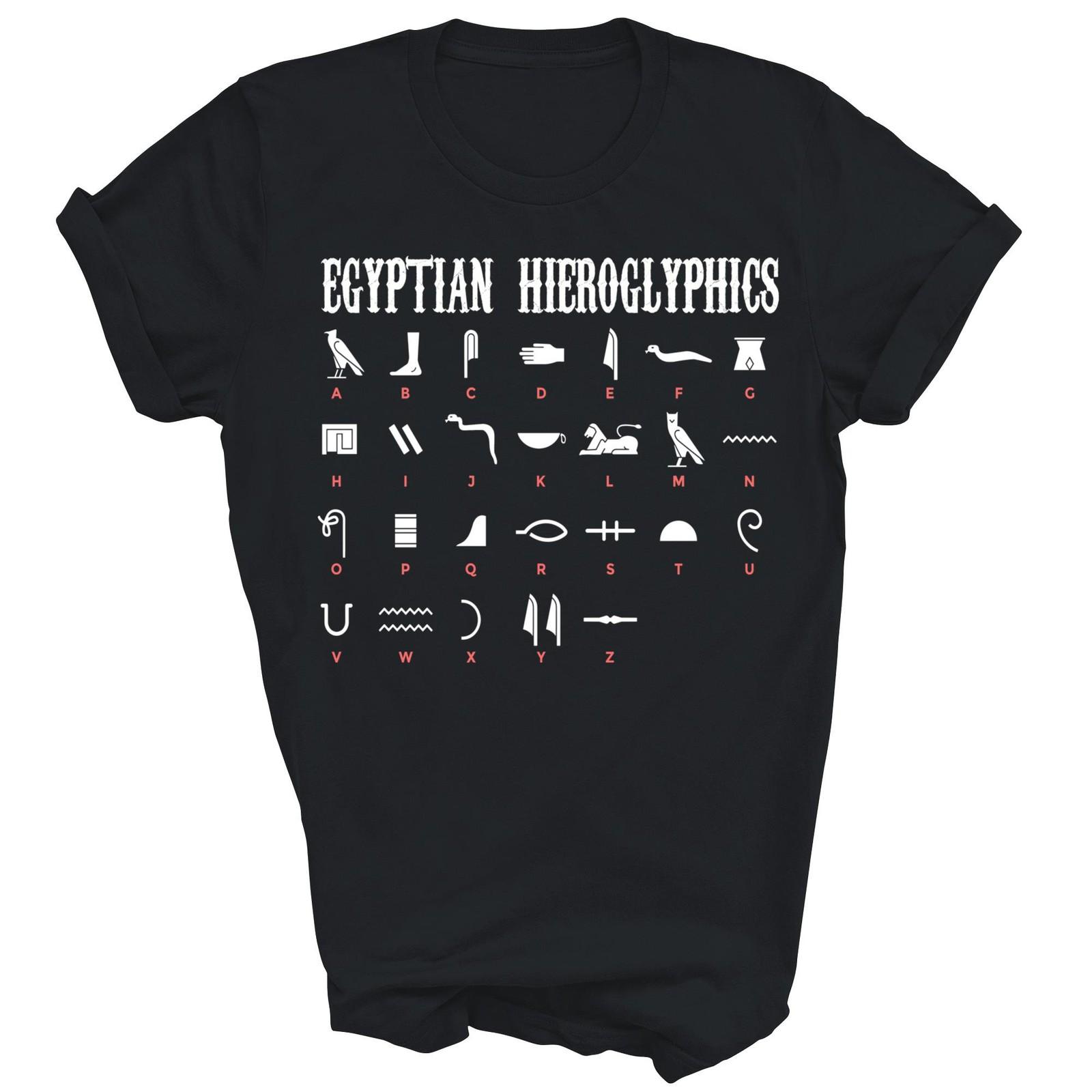 Egyptian Characters Egypt Hieroglyphics Unisex Shirt Gift XXXXL