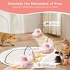 Laser Cat Toy,Electric UFO Cat Wand with Bell,Pet Training Toy,Replaceable Feather Accessories,Interactive Toy, Suitable for Bored Cats/kittens/dogs