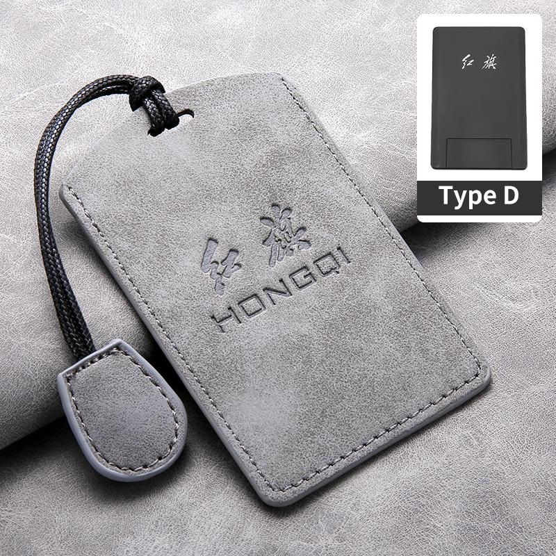 Sheepskin Leather Car NFC Card Samrt Key Case Cover Protector Shell For FAW Hongqi HS7 HS5 H7 H9 E-HS3 2019 Keychain Accessories
