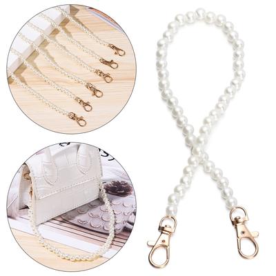 Shoulder Bag Straps DIY Purse Replacement Long Beaded Chain Bags Handbag Handles Pearl Strap