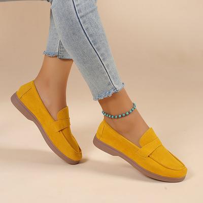 2025 neue flache Schuhe Damen Casual Fußbedecker eckige Spitze flacher Ausschnitt bequem weiche Sohle Doudou-Schuhe große Größe Damenschuhe