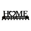 Wrought Iron Hook Home Key Storage Towel HOME Letter Metal Hanger