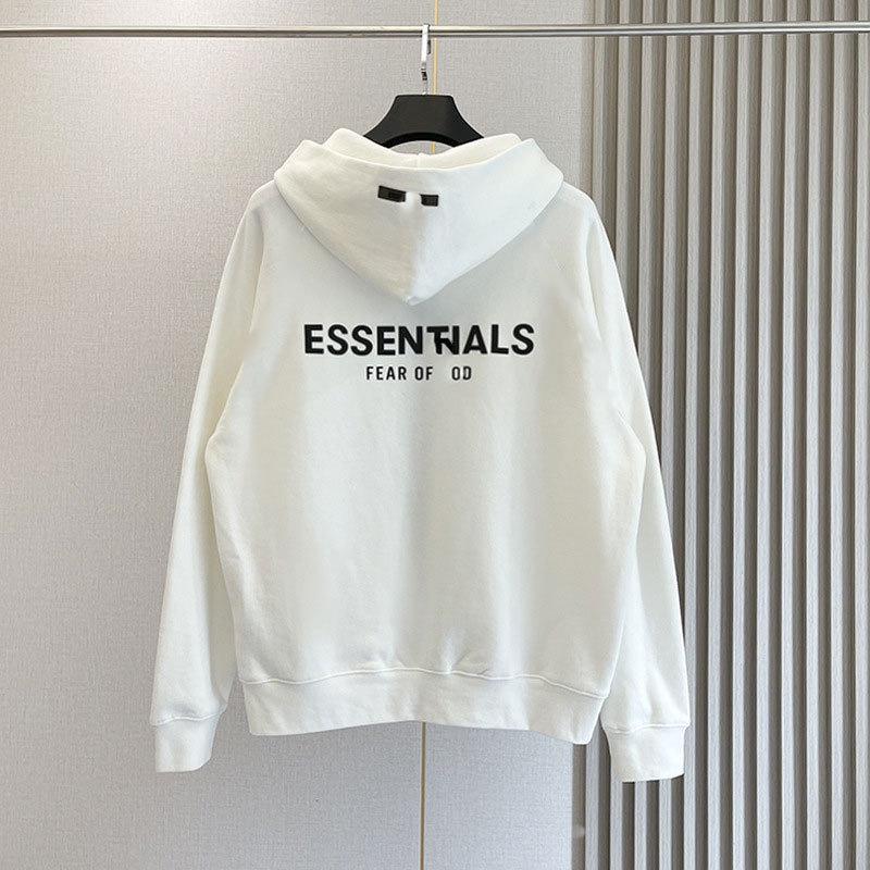 

Genuine Cross-Level Flocking Zipper Hoodie - Unisex Trendy American FOG Cardigan Jacket XL (180-200 jin)