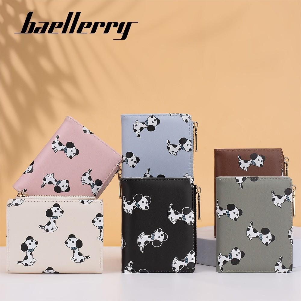 Dog Print Wallet For Women With Rfid Blocking And Zipper Pocket For Daily Use