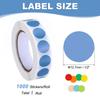 1000Pcs Colored Dot Stickers Color Coding Labels Blank Circle Stickers Adhesive Round Price Stickers for Office 12.7mm 19mm 25mm