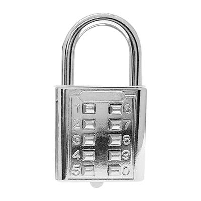 Knopfkombinations-Vorhängeschloss Zinklegierung Ziffern Passwortschloss für Trolley-Koffer Aktenschrank