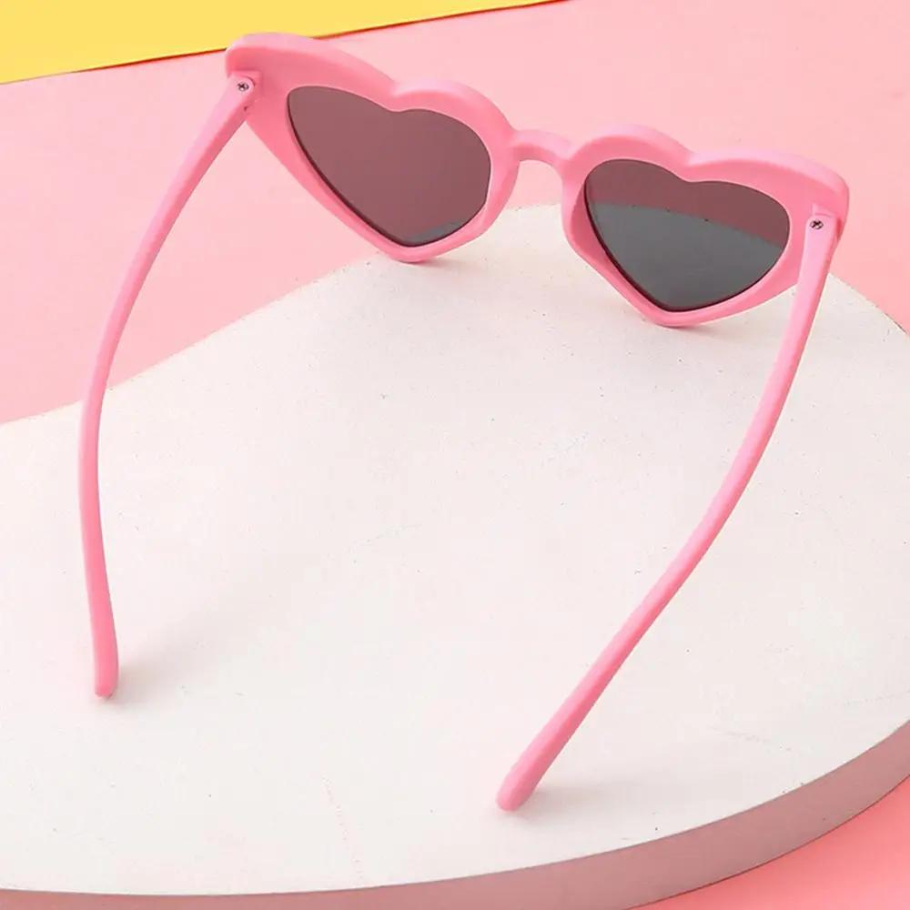 Jungen Mädchen Herzförmige Rosa Herz Sonnenbrille Brille Kinder Sonnenbrille Kleinkind Sonnenbrille
