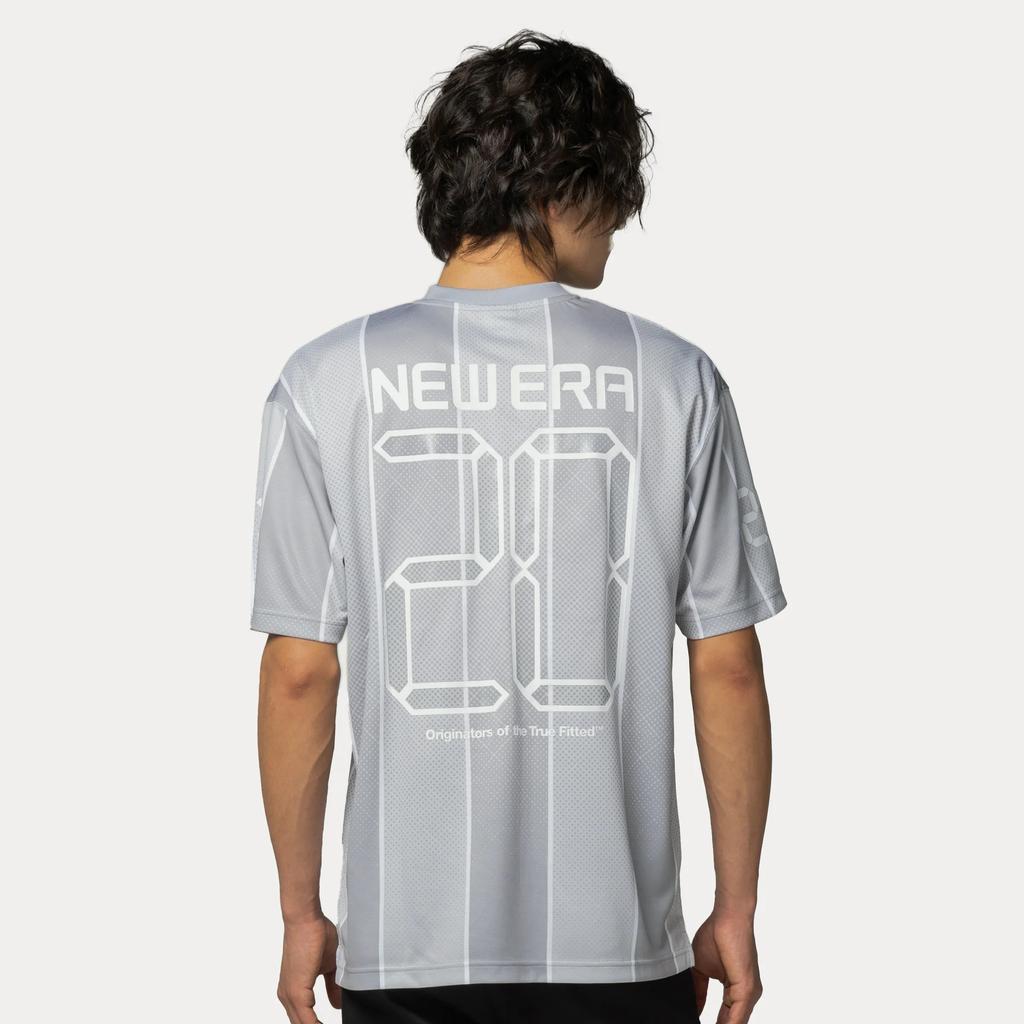 New Era Urban Sports Series Loose Fit Crew Neck Short Sleeve T-Shirt Unisex Tops Light-Gray 14500147