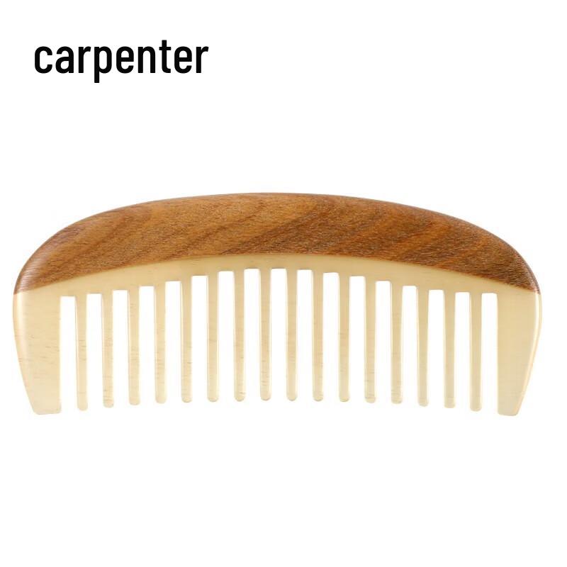 Tan Mujiang Sheep Horn Comb Gift Set