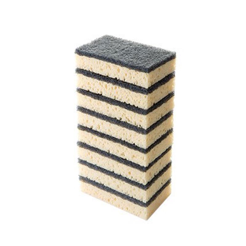 

Двусторонняя кухонная губка из морских водорослей: Водопоглощающая, прочная губка для мытья посуды и уборки