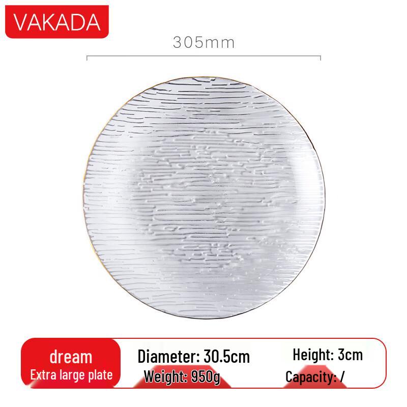 VAKADA European Style Glass Dinnerware