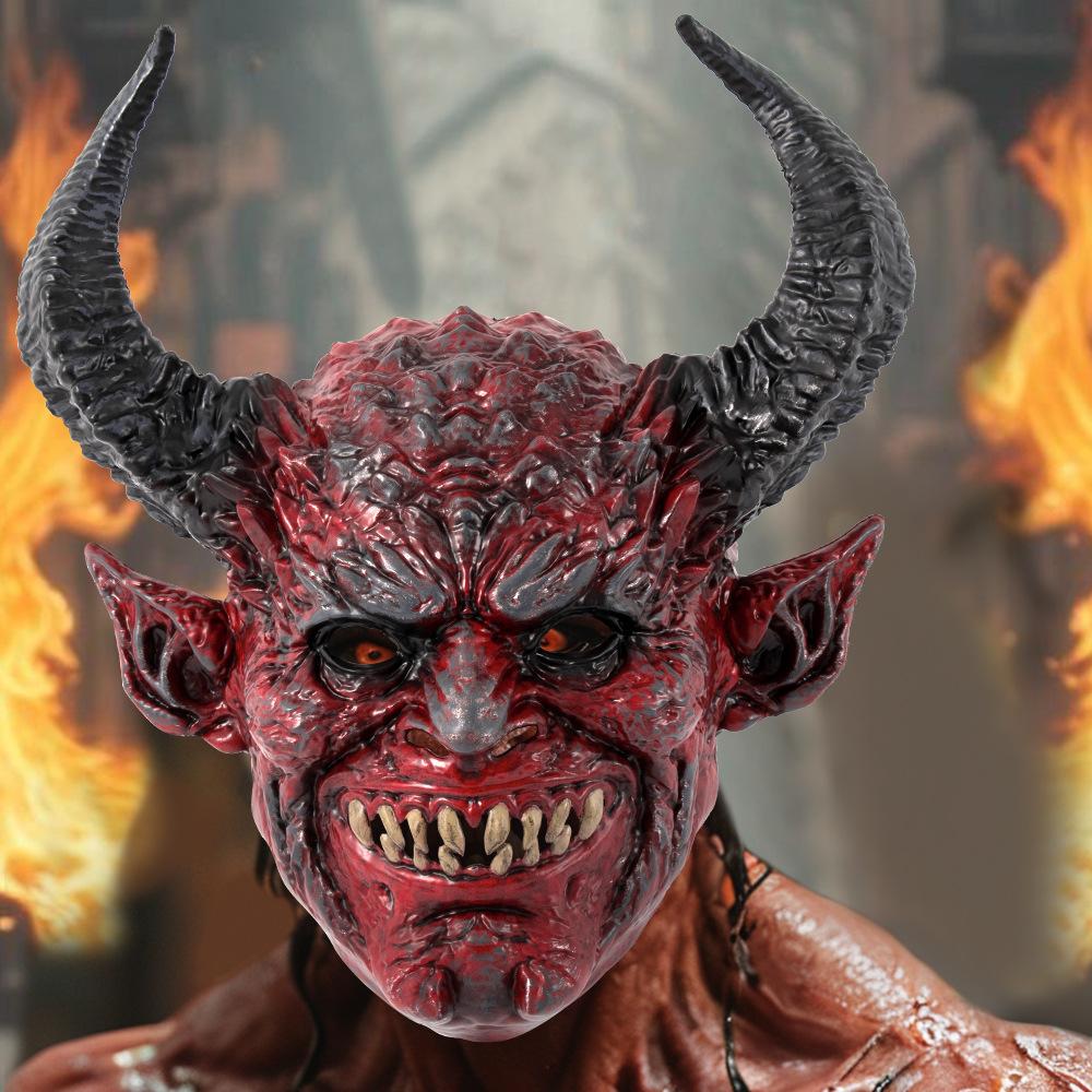 Halloween Devil Head Mask Party Mask
