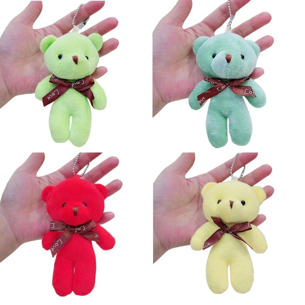 Super Soft Short Plush Teddy Bear Keyring Doll Toy