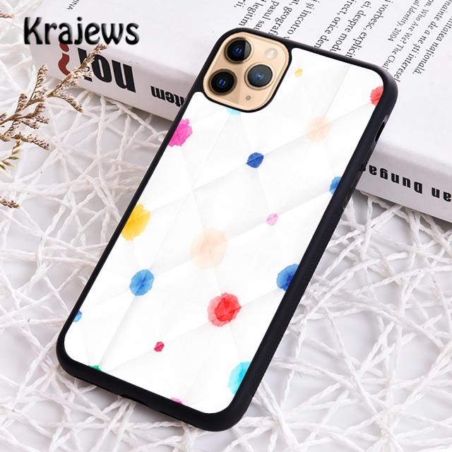 Krajews Polka dots Colorful Phone Case Cover For iPhone 17 Air 16 15 14 plus 11 12 13 pro max coque Shell Fundas