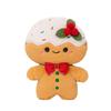 Gingerbread Man Plush Christmas Tree Ornament - Children's Gift Decoration