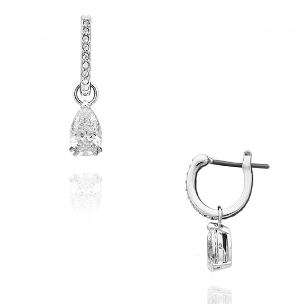 Photos - Earrings Swarovski 5636716 Stilla Millenia Hoop Drop  5636716 