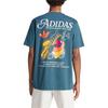 adidas Originals Flame Trefoil Print T-Shirt for Men, Night Blue