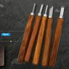 New 5pcs Carving Chisel Set Carving Chisel Manganese Steel Carpenter Wood Carving Gouge Chisels Tool Professional Wood Carving Chisel Hand Tool