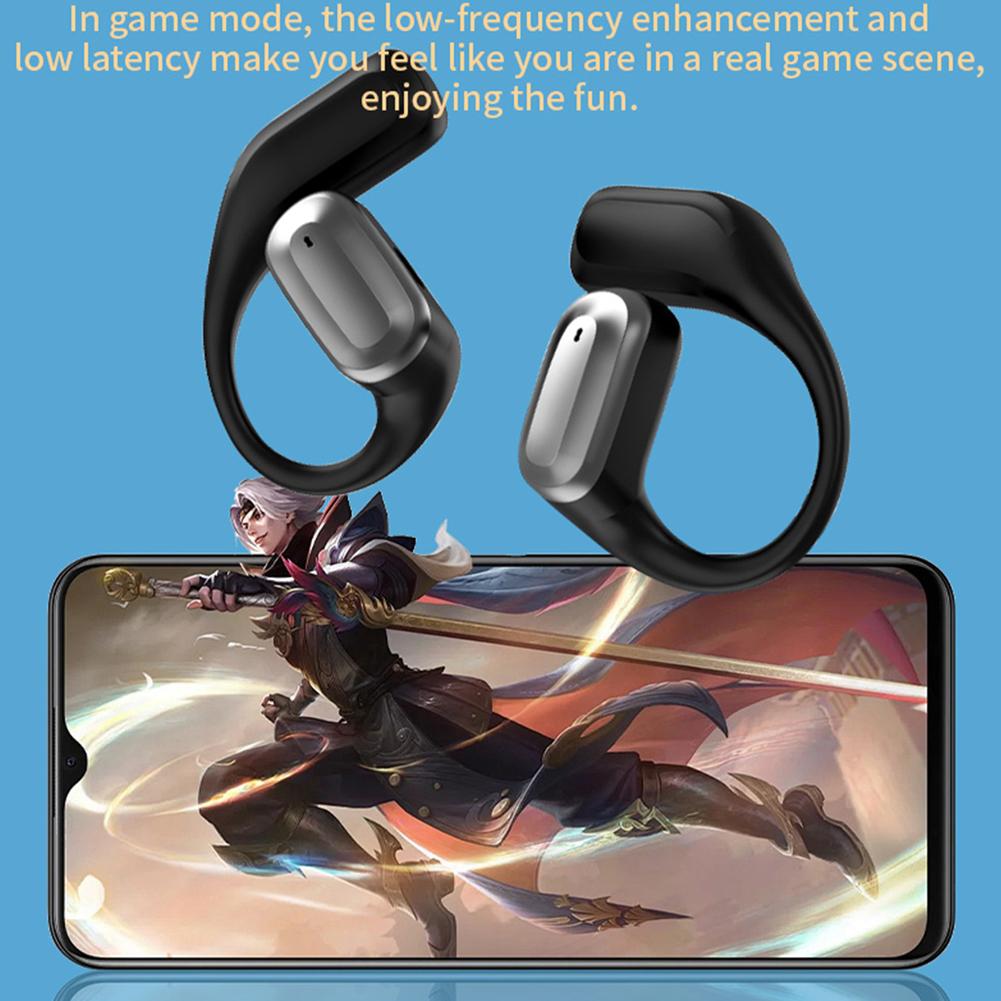 Intelligent Touch Screen Bluetooth-Compatible Open Ear Earbuds IPX5 Waterproof Xp2 Earbuds LCD Colour Screen for Running Fitness