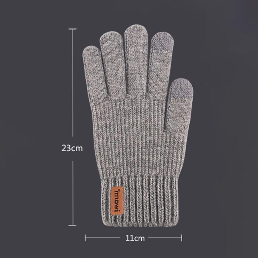 Farbe Vollfinger Mode Herren Fäustlinge Herren Strickhandschuhe Handschuhe Herbst Winter Handschuhe